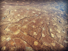 An aerial view of hydraulic fracturing in progress at Jonah Field in Wyoming. Photo: Bruce Gordon / Ecoflight