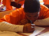 The Free Minds book club and writing workshop at AWP empowered young inmates to “write new chapters in their lives.” Said Nokomis, “Free Minds encouraged me to be a better writer . . . to be a bigger person . . . to be unlimited.” / Courtesy of @awpwriter