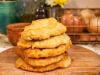 A photograph of a stack of frybread