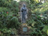 A garden surrounds the memorial to Celia Sánchez in Cuba